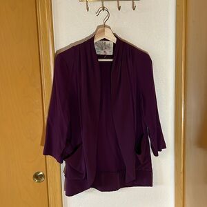 Anthropologie purple lightweight jacket